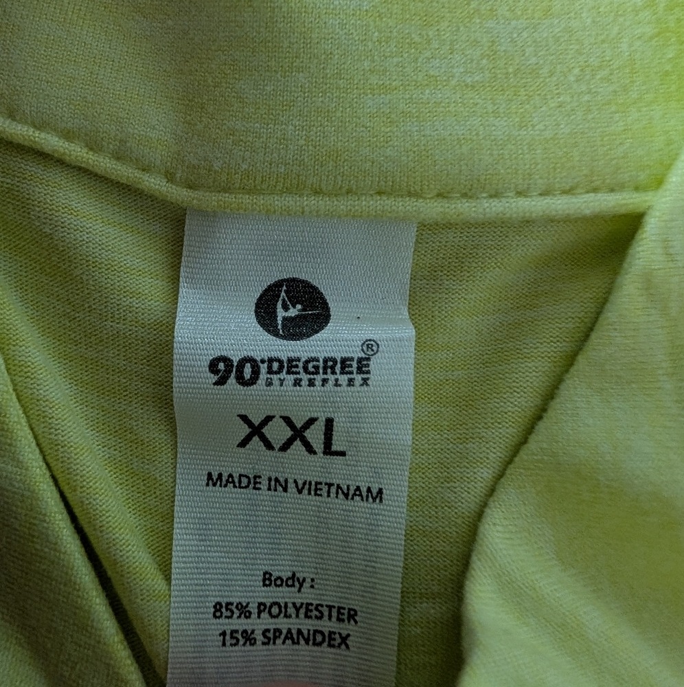 90 DEGREE By REFLEXQuarter Zip Cropped Pullover Light Green Plus Size XXL NWT - Picture 13 of 15